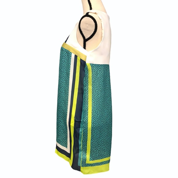 BLEU BLANC ROUGE BIB FRONT EMBROIDERED & BEADED SILK DRESS - Picture 16 of 16